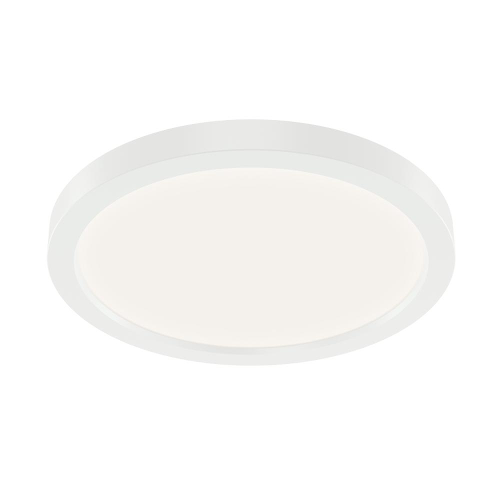 Ara 9.25" Round LED Flush mount in White