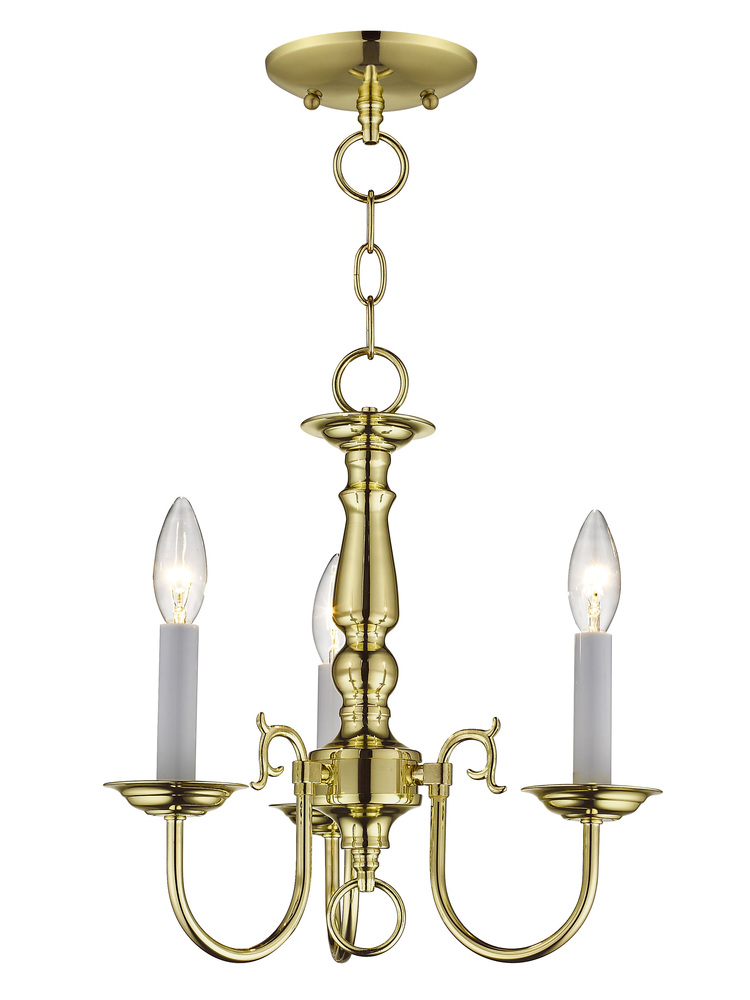 Livex Lighting Williamsburgh 5 Light Antique Brass Chandelier 5005