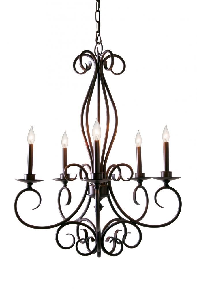 28" Wide Phillipe 5 Light Chandelier