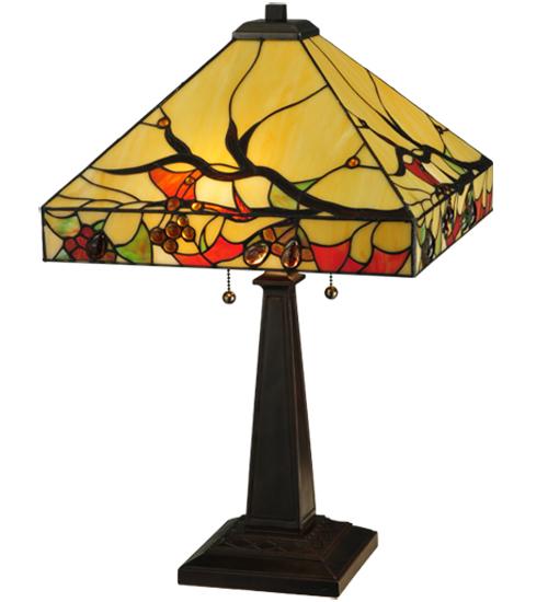 25"H Woodland Berries Table Lamp