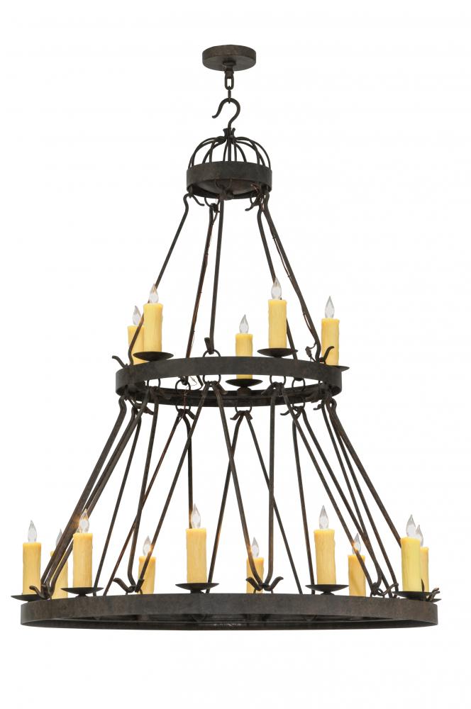 48"W Lakeshore 15 LT Two Tier Chandelier