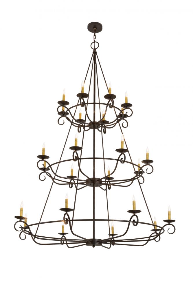 60" Wide Estrella 24 Light Three Tier Chandelier