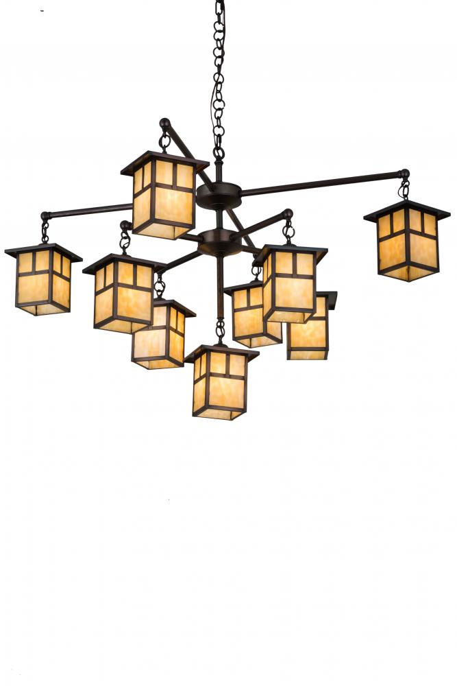 50"W Hyde Park T Mission 9 LT Chandelier