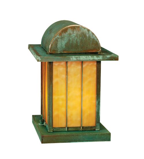 9" Square Clinton Arch Lantern Pier Mount