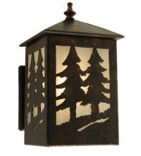 Meyda Blue 117841 - 5.75" Wide Twin Spruce Trees Wall Sconce