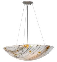 Meyda Blue 133208 - 24" Wide Metro Fusion Ramoscelli Glass Inverted Pendant