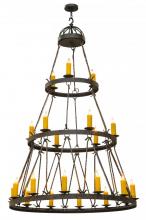 Meyda Blue 147244 - 54"W Lakeshore 21 LT Three Tier Chandelier