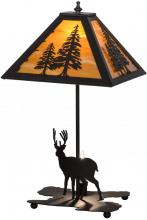 Meyda Blue 153127 - 21"H Lone Buck W/Lighted Base Table Lamp