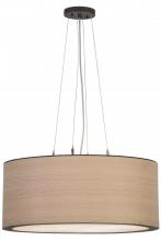 Meyda Blue 153283 - 24"W Cilindro White Oak Veneer Pendant