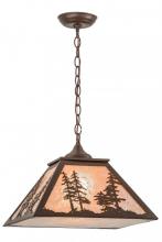 Meyda Blue 153998 - 16"Sq Tall Pines Pendant