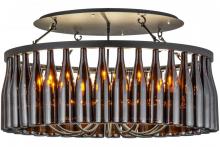 Meyda Blue 158309 - 38"W Tuscan Vineyard Estate 36 Wine Bottle Chandelier