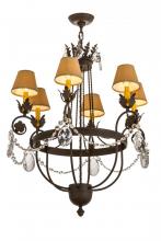 Meyda Blue 167786 - 28"W Antonia 6 LT Chandelier