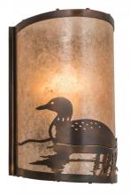 Meyda Blue 178371 - 8" Wide Loon Left Wall Sconce