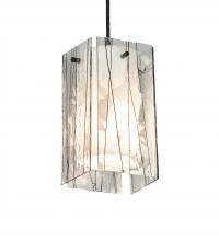 Meyda Blue 226315 - 5" Square Metro Fusion Branches Quadrato Mini Pendant