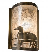 Meyda Blue 235600 - 8" Wide Loon Left Wall Sconce