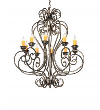 Meyda Blue 243808 - 42" Wide Fernando 10 Light Chandelier