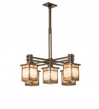 Meyda Blue 247250 - 36" Wide Roylance 5 Light Chandelier