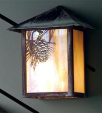 Meyda Blue 41232 - 9"W Seneca Winter Pine Wall Sconce