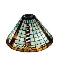 Meyda Blue 69252 - 14"W LIGHTHOUSE CONE SHADE