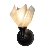 Meyda Blue 71397 - 9" Wide Metro Blanco Swirl Wall Sconce