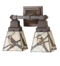 Meyda Blue 98519 - 12"W Backyard Friends 2 LT Wall Sconce