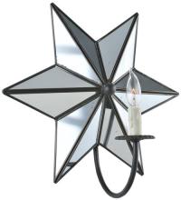 Meyda Blue 99585 - 15"W Mirrored Star Wall Sconce