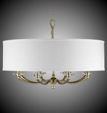 American Brass & Crystal CH5427-32G-36G-ST-GL - 32 inch Kensington Drum Shade Chandelier