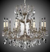 American Brass & Crystal CH7013-A-01G-PI - 8 Light Parisian Chandelier