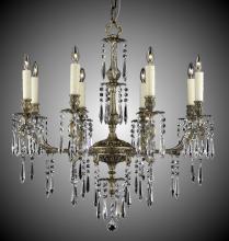 American Brass & Crystal CH7815-U-01G-PI - 8 Light Parisian Spire Chandelier