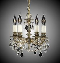 American Brass & Crystal CH9102-A-01G-PI - 4 Light Biella Chandelier