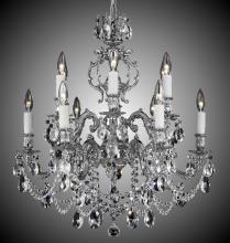 American Brass & Crystal CH9552-A-01G-PI - 6+6 Light Rosetta Chandelier