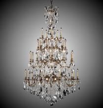 American Brass & Crystal CH9827-A-01G-PI - 35 Light Bellagio Chandelier