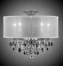 American Brass & Crystal FM6511-A-01G-PI-GL - 5 Light Llydia Semi Flush