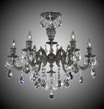 American Brass & Crystal FM9743-A-01G - 6 Light Marlena Flush Mount