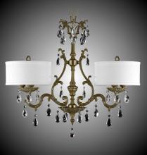 American Brass & Crystal IL9661-A-01G-PI-GL - 6 Light Chateau Island Light