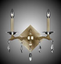 American Brass & Crystal WS5512-G-32G-36G-ST - 2 Light Kaya Wall Sconce