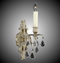 American Brass & Crystal WS9481-A-01G-PI - 1 Light Filigree Wall Sconce