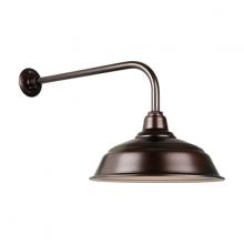 Hi-Lite MFG Co. H-QSN15117-SA-145/QSNB-13-145 - 17" Gooseneck Light Warehouse Shade, QSNB-13 Arm