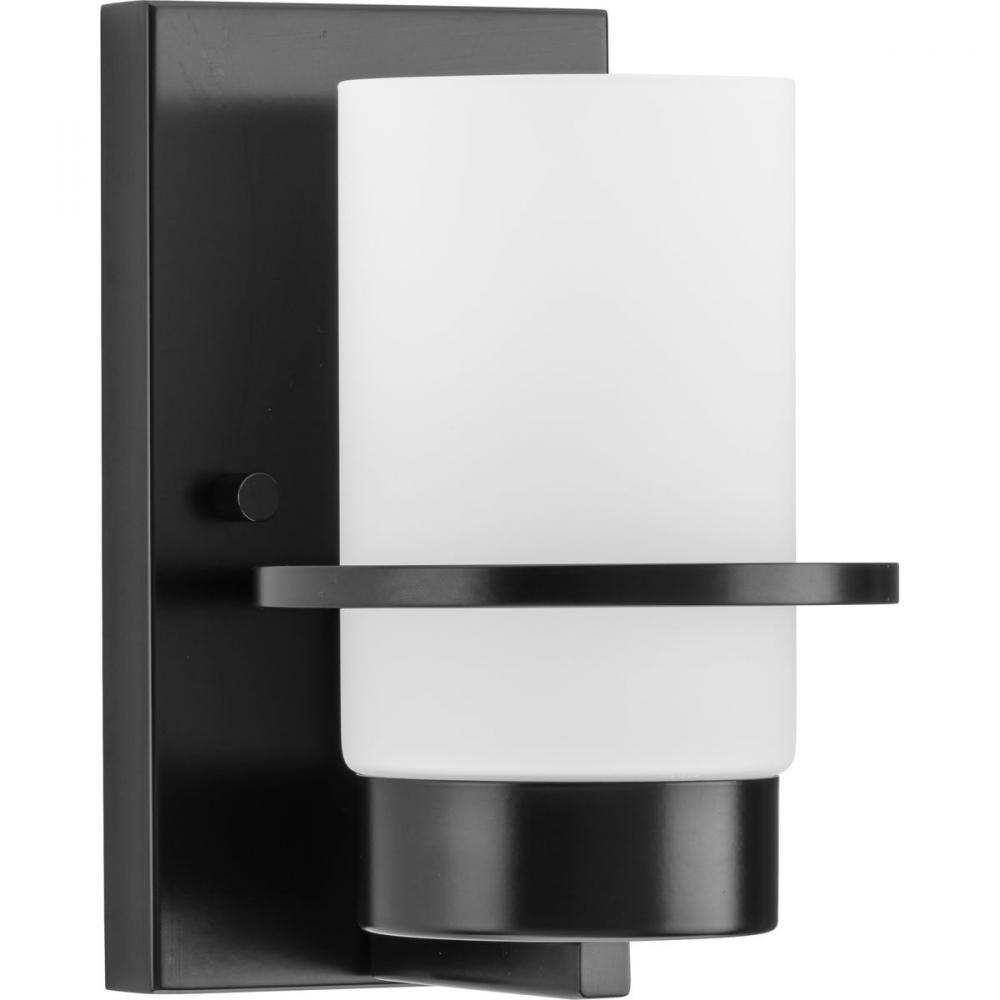 Reiss Collection One-Light Modern Farmhouse Matte Black Vanity Light