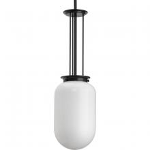 Progress P500476-31M - Alisse 60W 1-Light Matte Black New Traditional Pendant