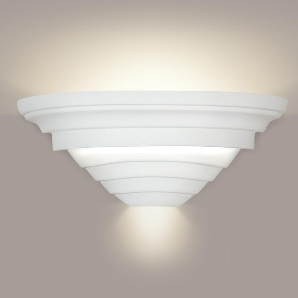 Gran Cabrera Wall Sconce: Satin White with LED bulbs included