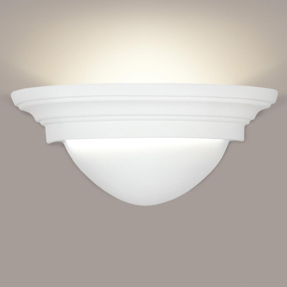 Great Majorca Wall Sconce: Satin White with LED bulbs included