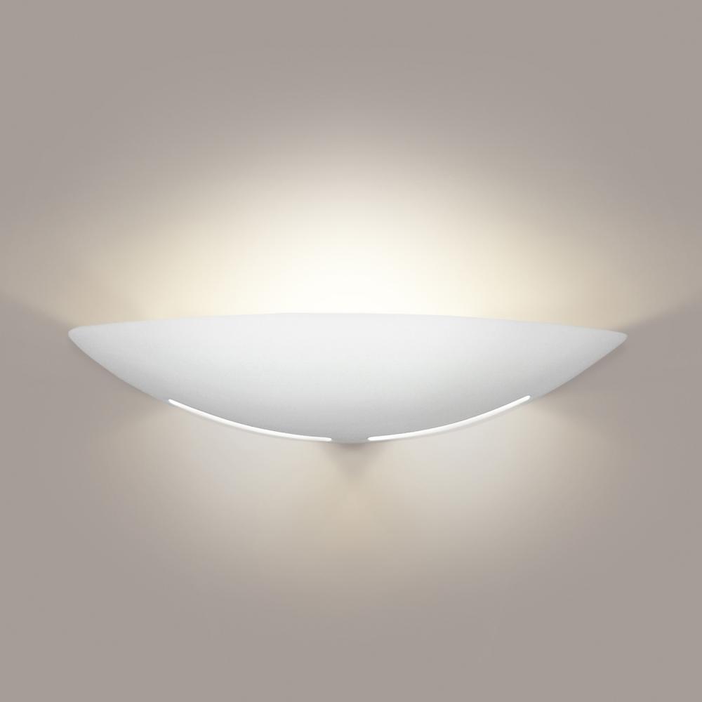 Kauai Wall Sconce: Silver Satin (E26 Base Dimmable LED (Bulb included))