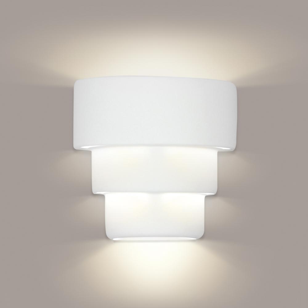 Santa Cruz Wall Sconce: Bisque with LED bulb included