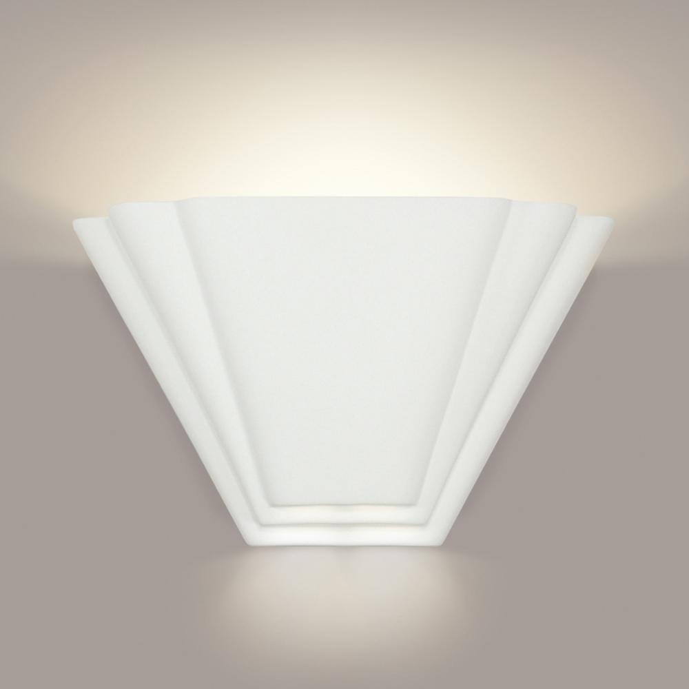 Bermuda Wall Sconce: Bisque with LED bulbs included