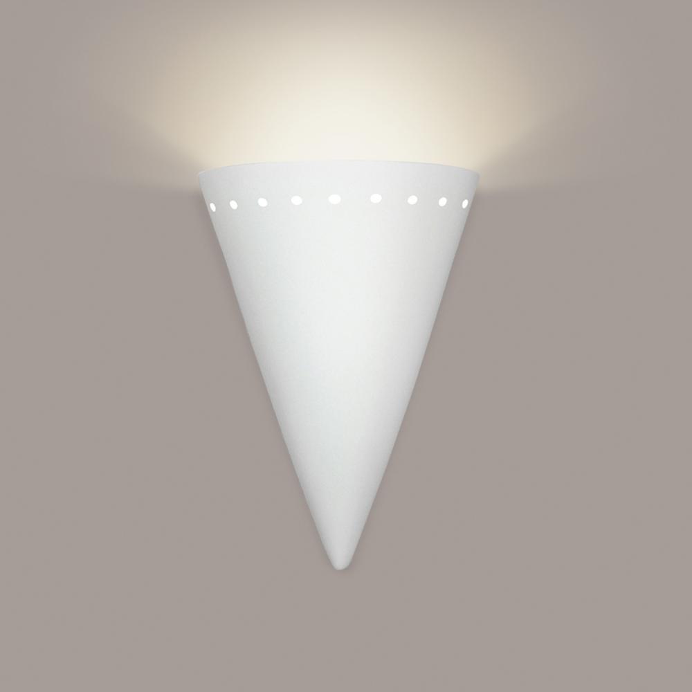 Zealandia Wall Sconce: Satin White with LED bulb included