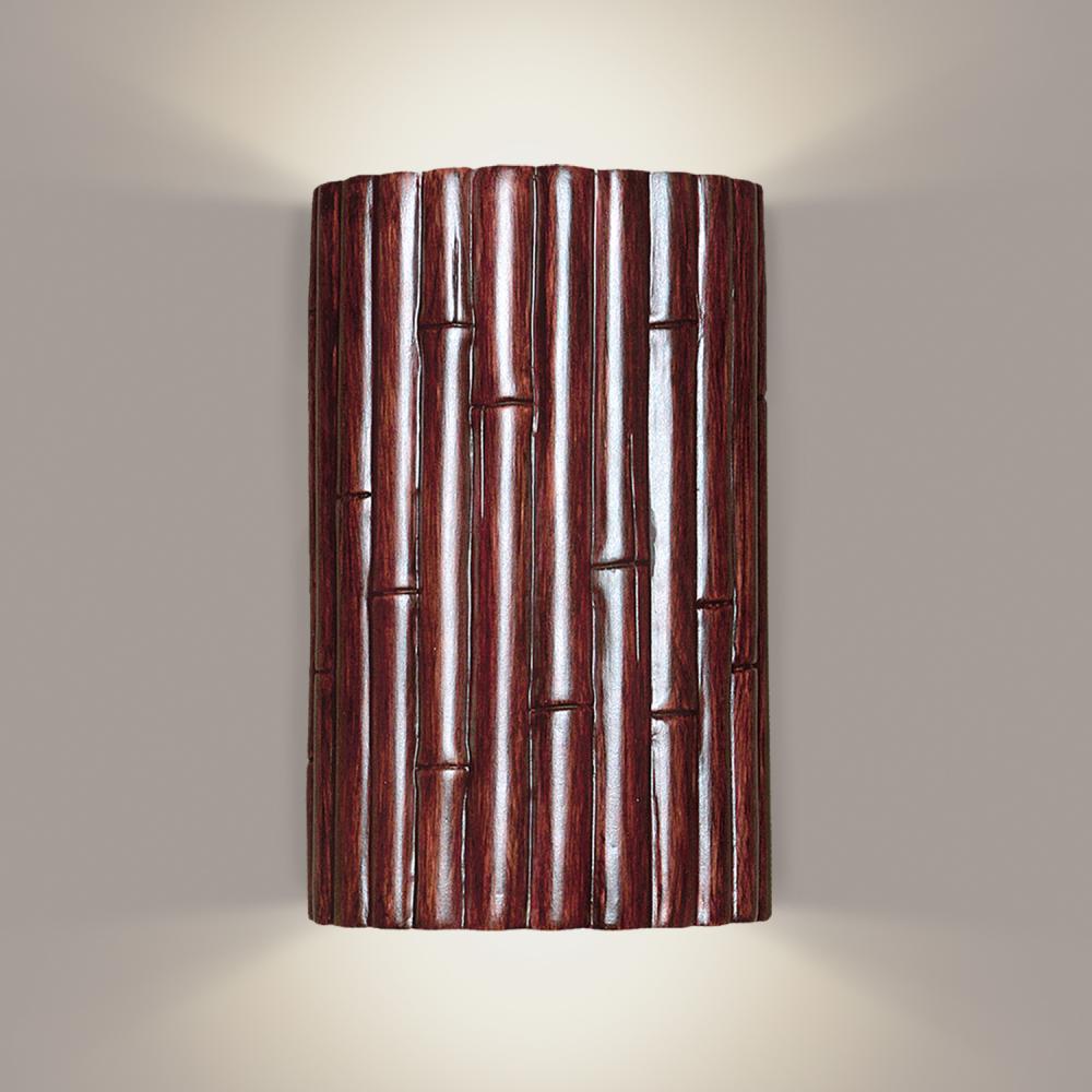 Bamboo Wall Sconce Cinnamon with LED bulb included