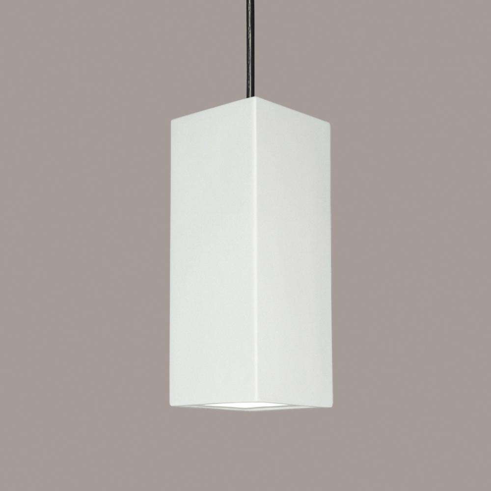 Timor Pendant: Weathered Bronze (E26 Base Dimmable LED (Bulb included)) (Black Cord & Canopy)