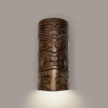 A-19 NT001-DT - Tiki Downlight Wall Sconce Dark Teak