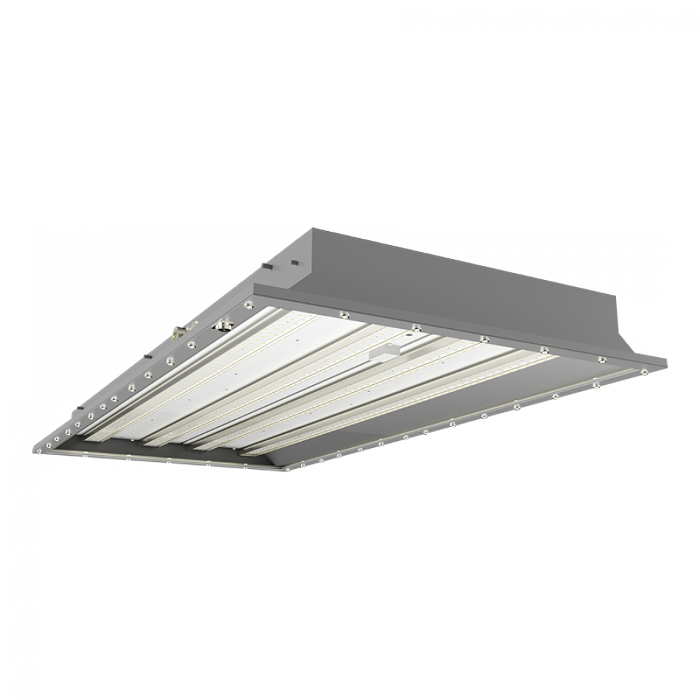 HAZARDOUS LOCATION 2X4 80W 5000K PENDANT CEILING MOUNT WITH BATTERY BACKUP GRAY